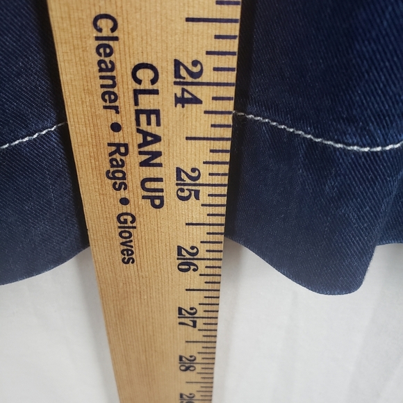 J.Jill Blue Denim Look Wood Button-Up Cardigan Jacket Sz L - Picture 7 of 8